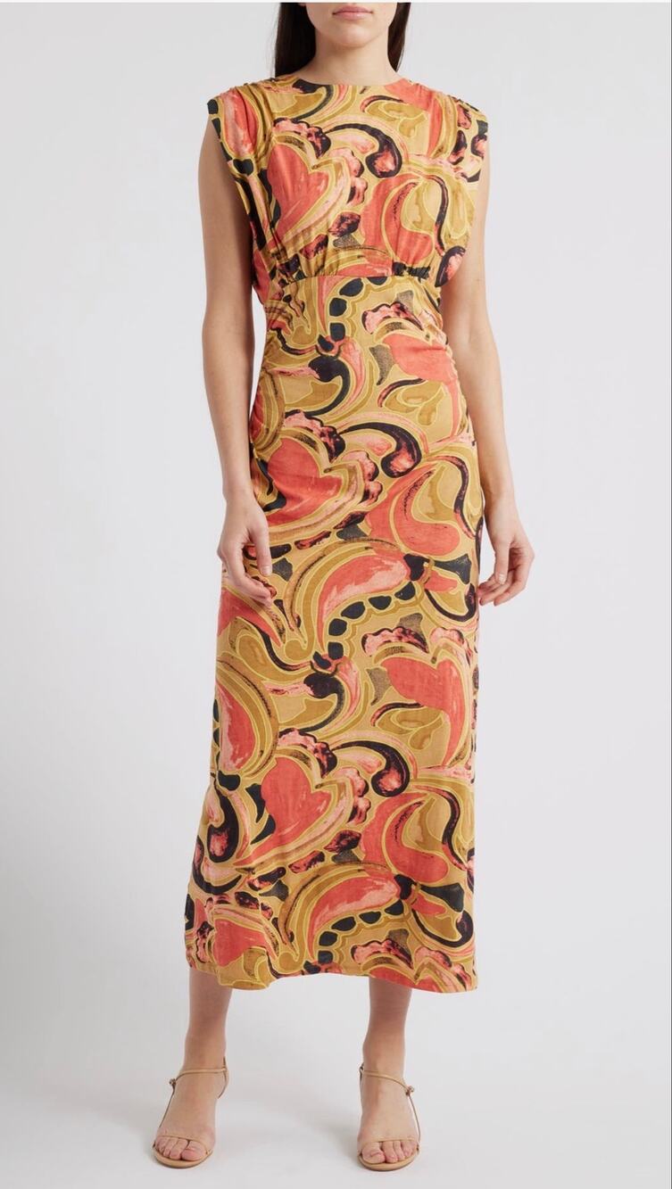 NWT Cleobella Donna Paisley Organic Cotton Midi Dress Size XS